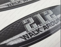 Hydra-Sports 212 Walk Around 2002 Boat Oval Decal Set of 2 x 7.7"